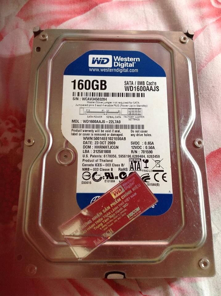 Thanh Lý HDD cũ máy bàn Western - Samsung giá tốt