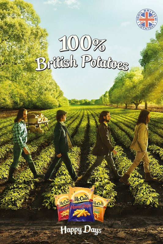 The Beatles Polska: Beatlesi w reklamie ziemniaków