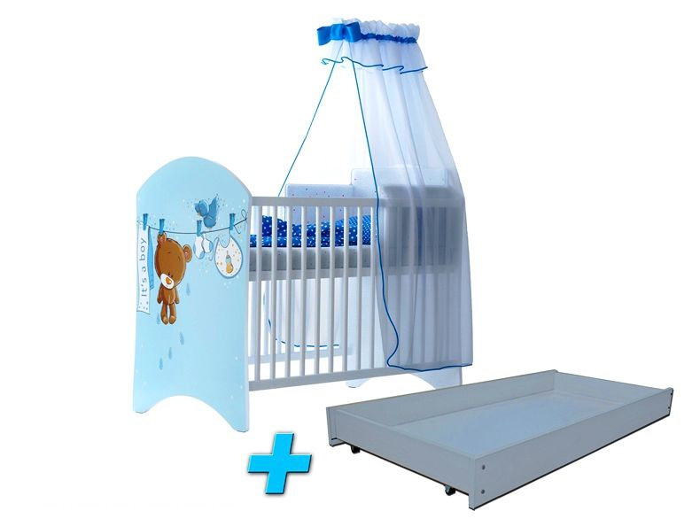 BRAND NEW BED CHILD LUXURY BABY COT WITH MATTRESS 120x60 CM eBay