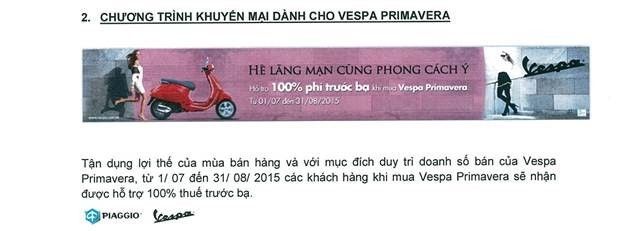Bán trả góp các loại xe piagio , vespa...lãi suất 0%. - 3