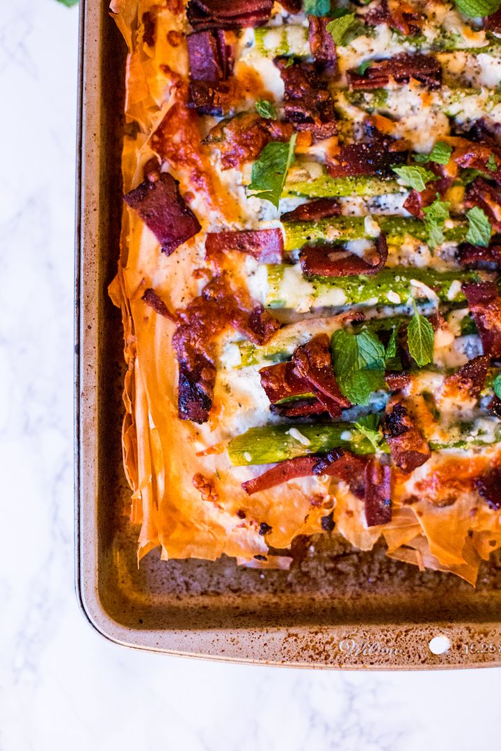 Bacon, Asparagus, and Goat Cheese Tart - Glisten and Grace